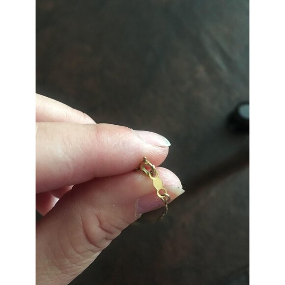 Beautiful 14ktgf chain and cut out floral pendant - Picture 3 of 4